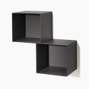 Cubi da parete in acciaio design moderno Naoki