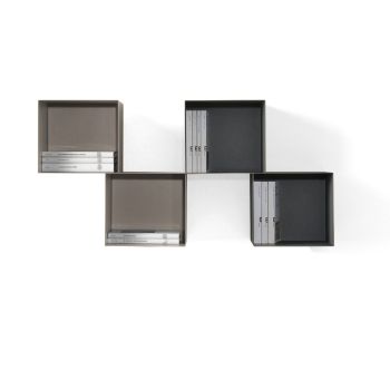 Set cubi da parete in acciaio colorato Naoki 2