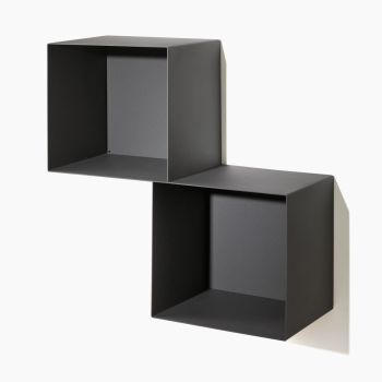 Cubo mensola 35 cm componibile a libreria arredamento moderno - Cubo con  mensola / Bianco