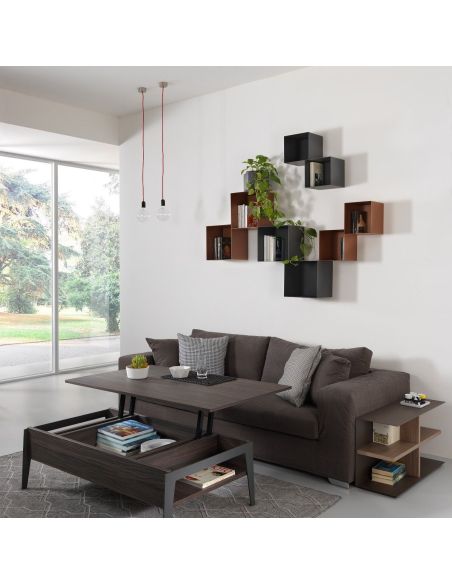 Set 4 cubi da parete componibili in acciaio Naoki Set 4 cubi da parete componibili in acciaio Naoki