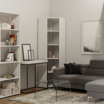 Libreria angolare a colonna in legno nobilitato Inedditah Angolo A 2