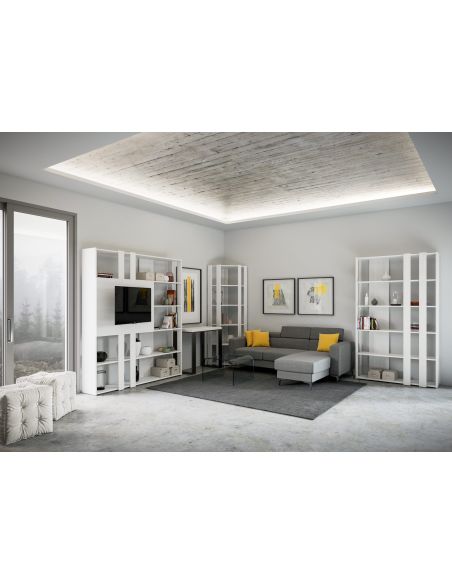 Libreria ad angolo verticale in legno Inedditah Angolo B