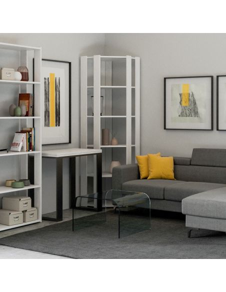 Libreria ad angolo verticale in legno Inedditah Angolo B