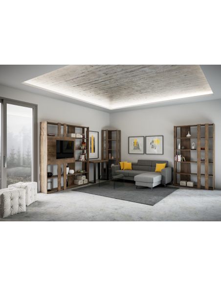 Libreria ad angolo verticale in legno Inedditah Angolo B