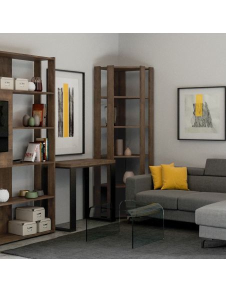 Libreria ad angolo verticale in legno Inedditah Angolo B