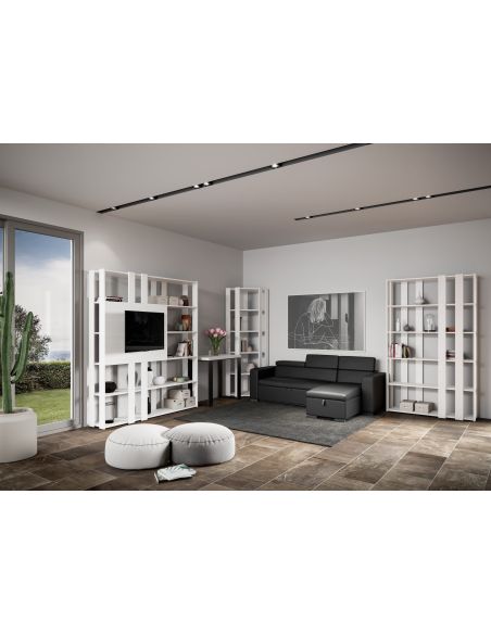 Libreria ad angolo verticale in legno Inedditah Angolo B