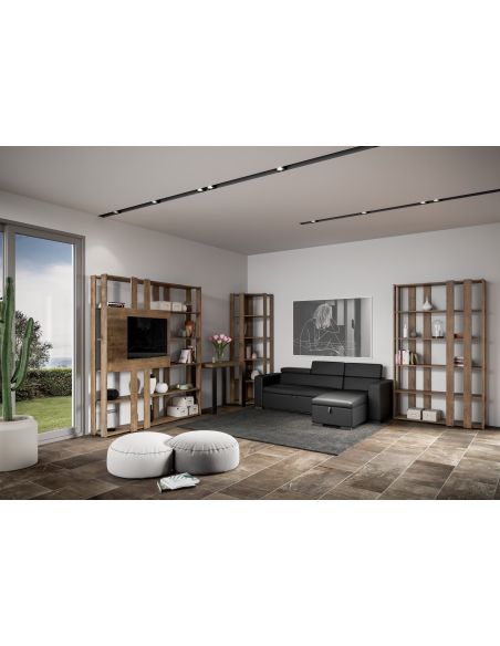 Libreria ad angolo verticale in legno Kato Angolo B