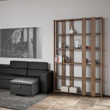 Libreria a muro moderna in legno Inedditah Small E