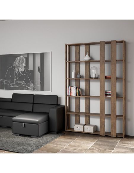 Libreria a muro moderna in legno Inedditah Small E Libreria a muro moderna in legno Inedditah Small E