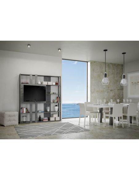 Libreria parete attrezzata porta TV Inedditah L