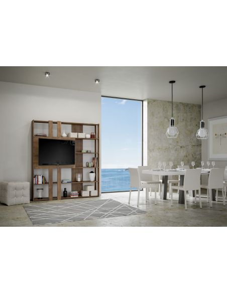 Libreria parete attrezzata porta TV Inedditah L