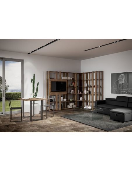 Parete attrezzata angolare per zona giorno Inedditah3