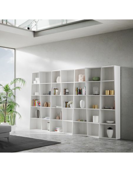 Scaffale libreria moderna per casa o ufficio Deducha 7