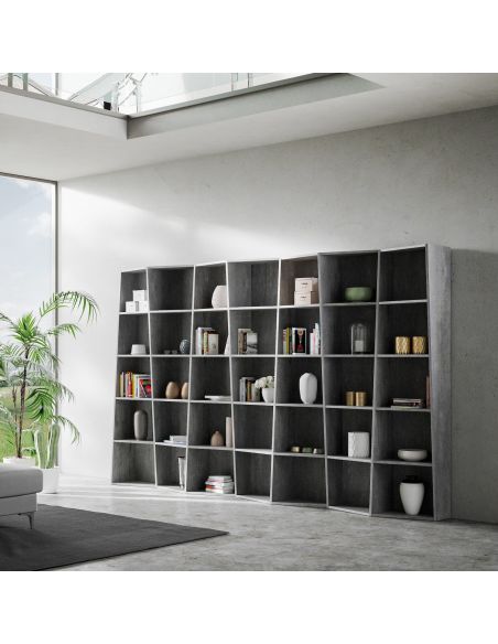 Scaffale libreria moderna per casa o ufficio Deducha 7