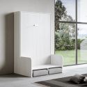 Letto a scomparsa con divano una piazza e mezza Kentaro by Itamoby