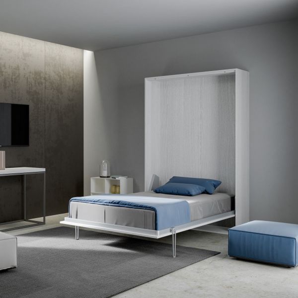 Letto a scomparsa alla francese 140x190 design moderno Lexton