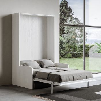 Letto a scomparsa una piazza e mezza Orizzontale 120 x 200 cm - Little One  Space