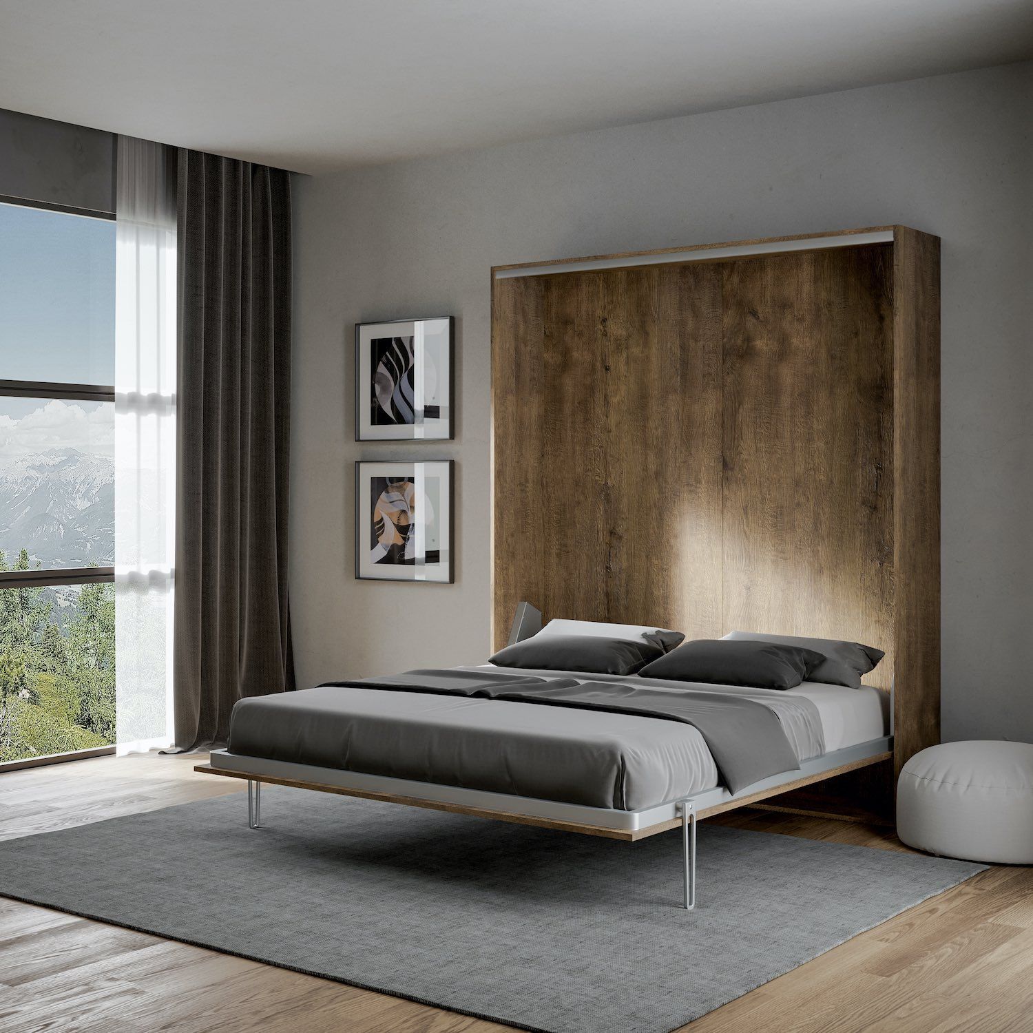 Letto matrimoniale a design moderno Lexton