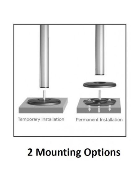 Colonna porta TV da pavimento a soffitto Damon