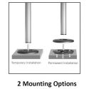 Colonna porta TV da pavimento a soffitto Damon