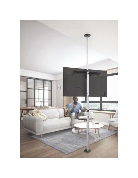 Colonna porta TV da pavimento a soffitto Damon