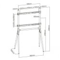 Supporto TV da terra da 49 a 70 pollici Rayner