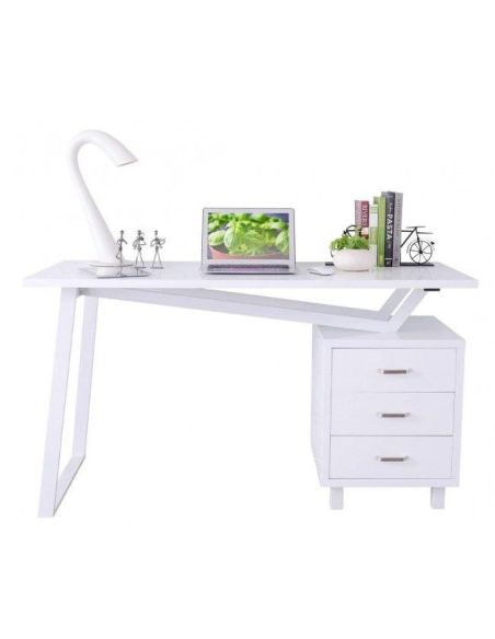 Scrivania porta PC design moderno 140x60 cm Deacon