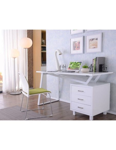 Scrivania porta PC design moderno 140x60 cm Deacon
