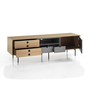Mobile porta TV design moderno in legno Bennet 2