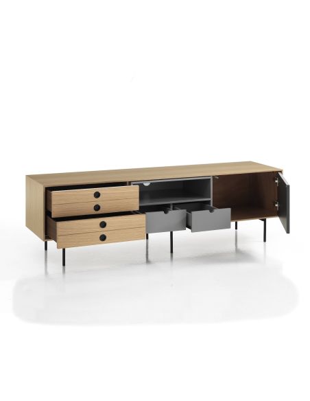 Mobile porta TV design moderno in legno Bennet Mobile porta TV design moderno in legno Bennet