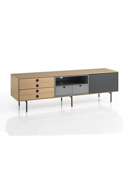 Mobile porta TV design moderno in legno Bennet Mobile porta TV design moderno in legno Bennet