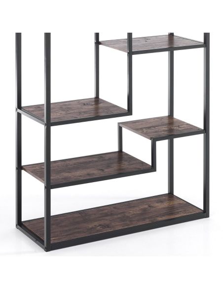 Libreria divisoria bifacciale in metallo e legno Unisocom Libreria divisoria bifacciale in metallo e legno Unisocom
