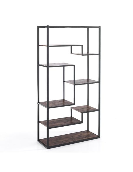 Libreria divisoria bifacciale in metallo e legno Unisocom Libreria divisoria bifacciale in metallo e legno Unisocom