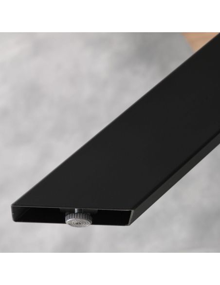 Tavolo da cucina in metallo e legno massello Learn