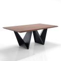 Tavolo da pranzo in metallo e legno Bright