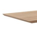 Tavolo da cucina in metallo e MDF rovere Gable