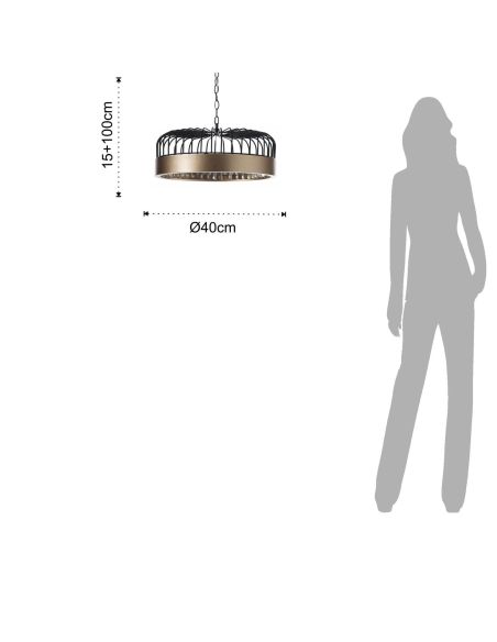 Lampadario design a sospensione a LED Buck