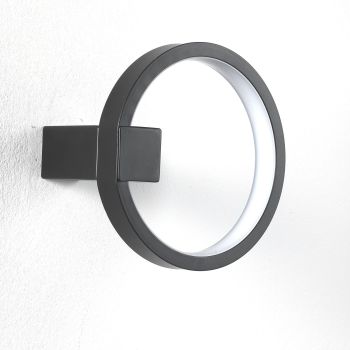 Applique da parete a LED in alluminio Rockin Nero 2