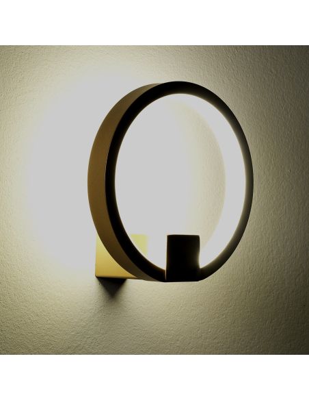 Applique a LED da parete in alluminio Rockin Oro