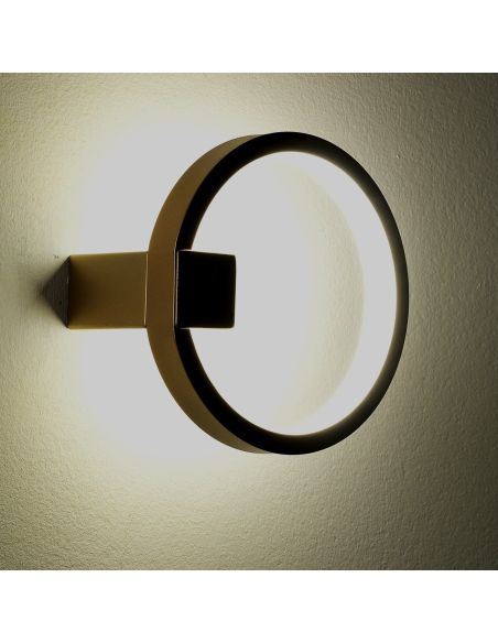 Applique a LED da parete in alluminio Rockin Oro