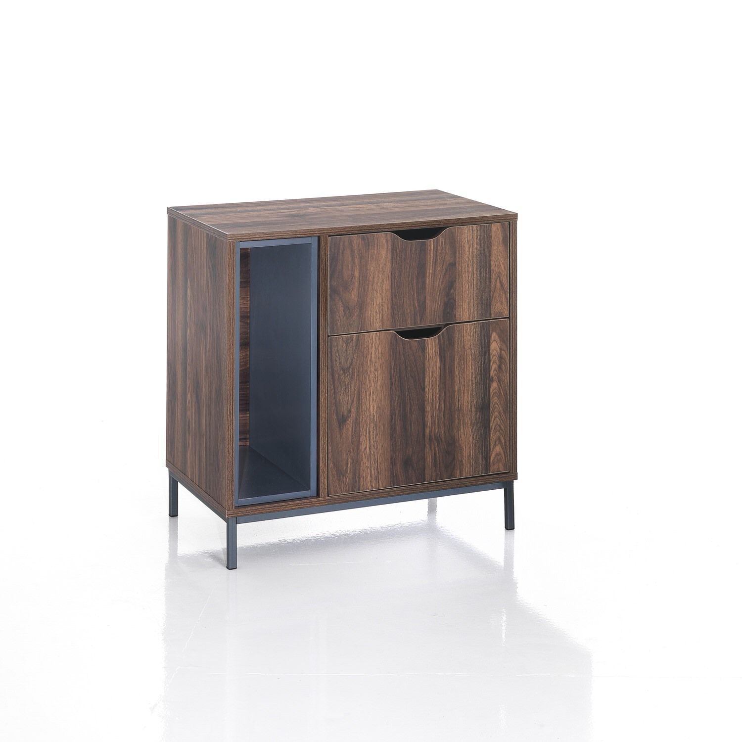 Mobile credenza bassa in legno noce Just
