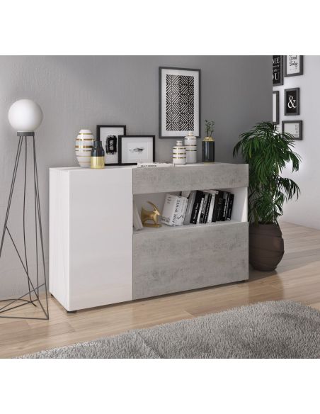 Madia design moderno per soggiorno o cucina Zerillia