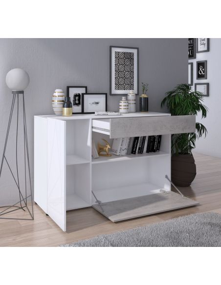 Madia design moderno per soggiorno o cucina Zerillia