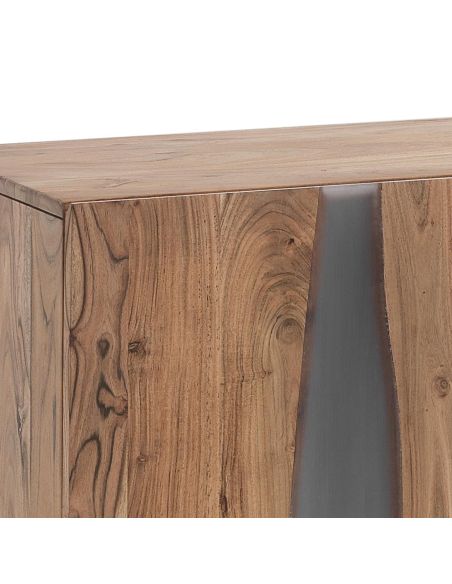 Credenza bassa in legno massello di acacia Riddal Credenza bassa in legno massello di acacia Riddal