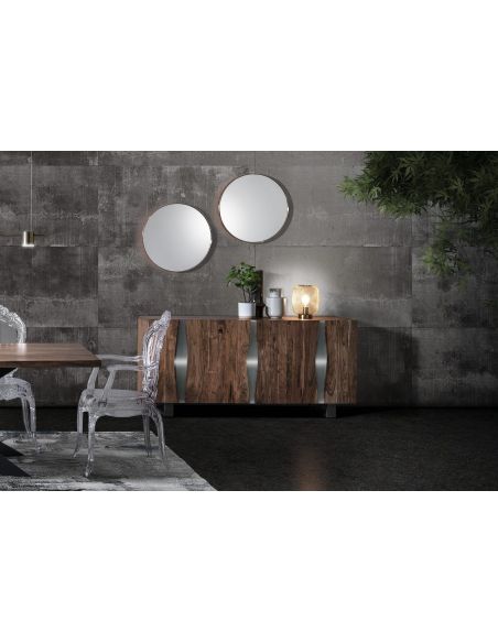 Credenza bassa in legno massello di acacia Riddal Credenza bassa in legno massello di acacia Riddal