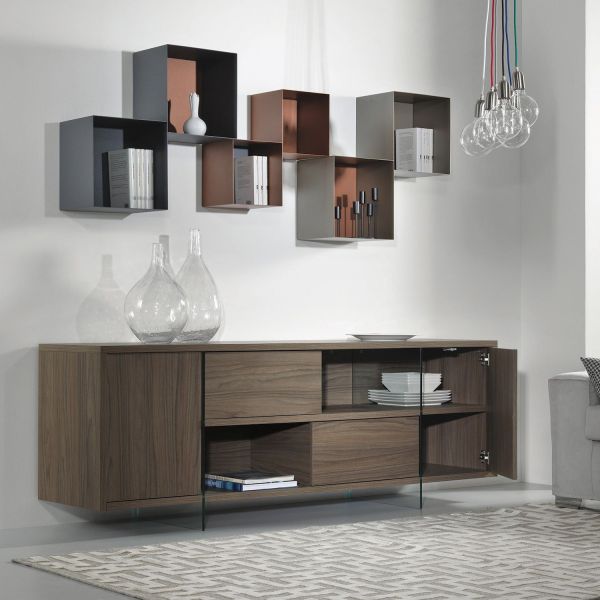 Madia moderna porta TV in legno Madison