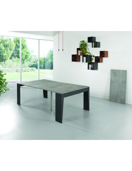 Tavolo consolle allungabile con sedie Glen Tavolo consolle allungabile con sedie Glen