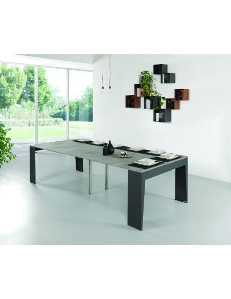 Tavolo consolle allungabile con sedie Glen Tavolo consolle allungabile con sedie Glen