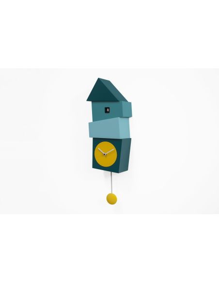 Orologio a cucù da parete moderno con pendolo Crooked