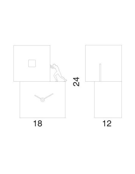 Orologio da parete o da tavolo Strong Cucù 1